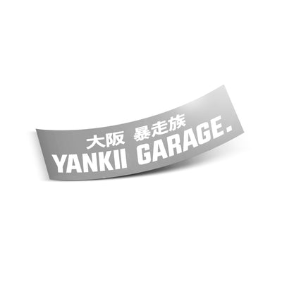 Yankii Garage | Jdm Banner Sticker - 600mm white