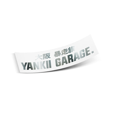 Yankii Garage | Jdm Banner Sticker - 600mm CHROME