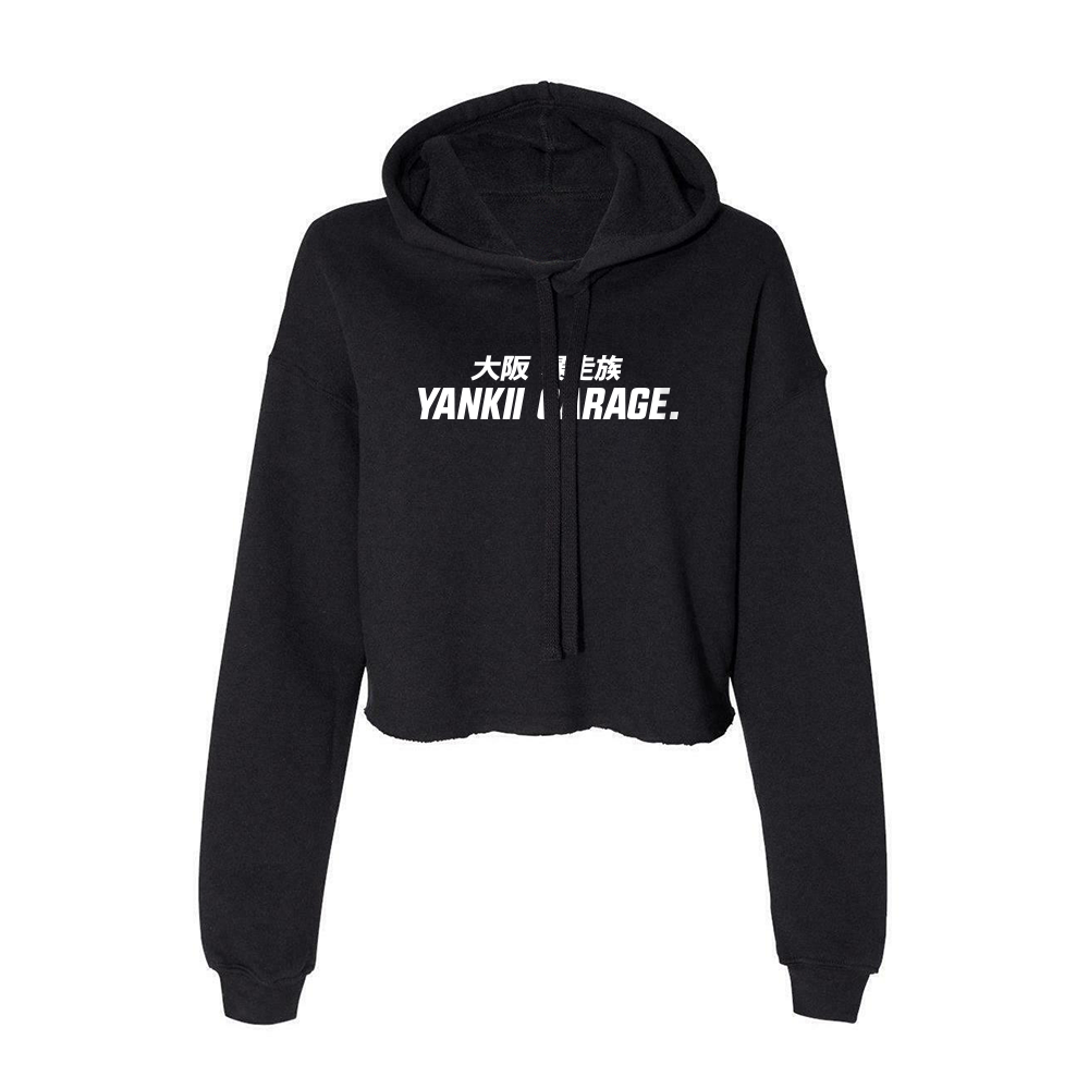 JDM Women Hoodie Original Crop Top black Yankii Garage JDM Clothing