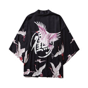 Japanese Kimono | Yukata Crane bird