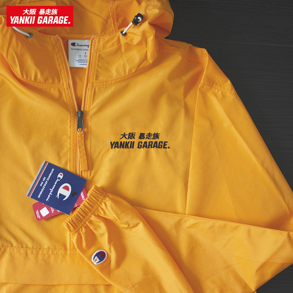 Champion Windbreaker Japanese Anorak Packable Yankii Garage JDM Clothing